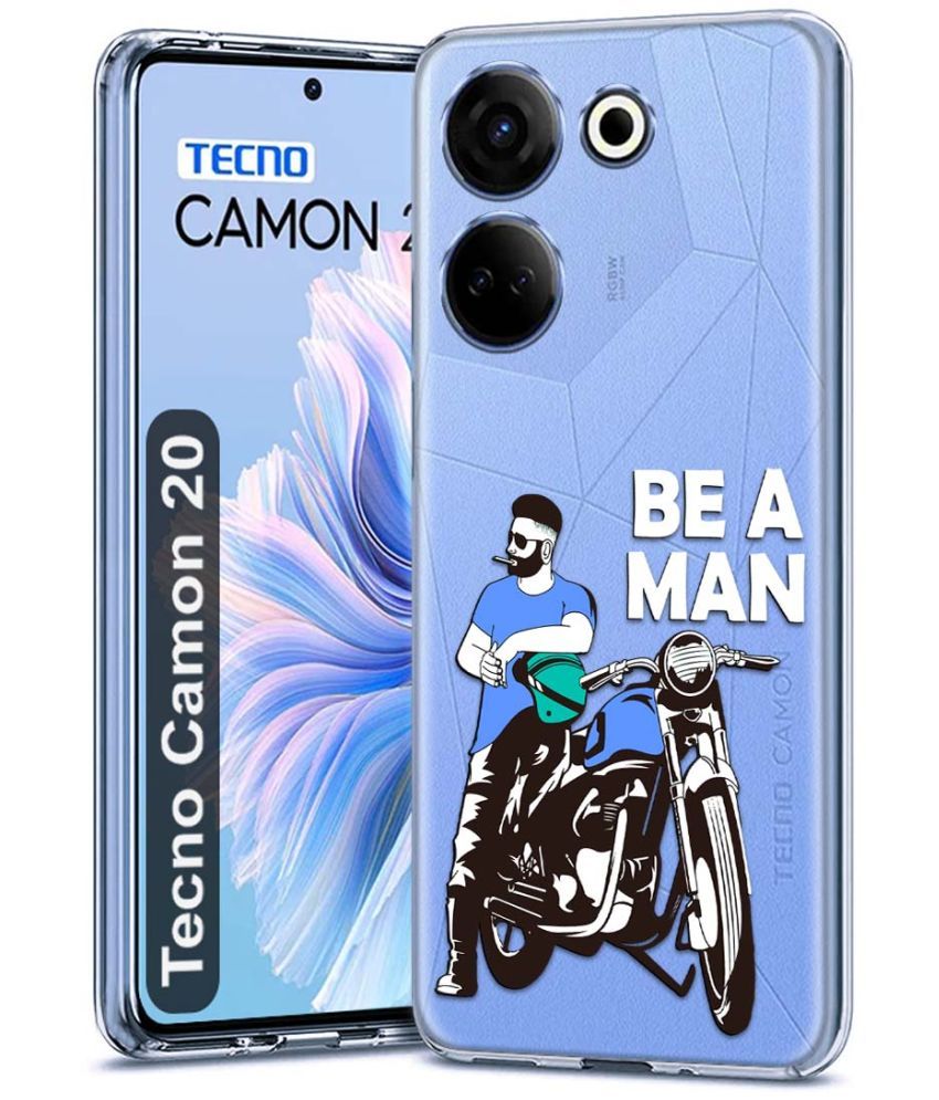     			Fashionury Multicolor Printed Back Cover Silicon Compatible For Tecno Camon 20 ( Pack of 1 )