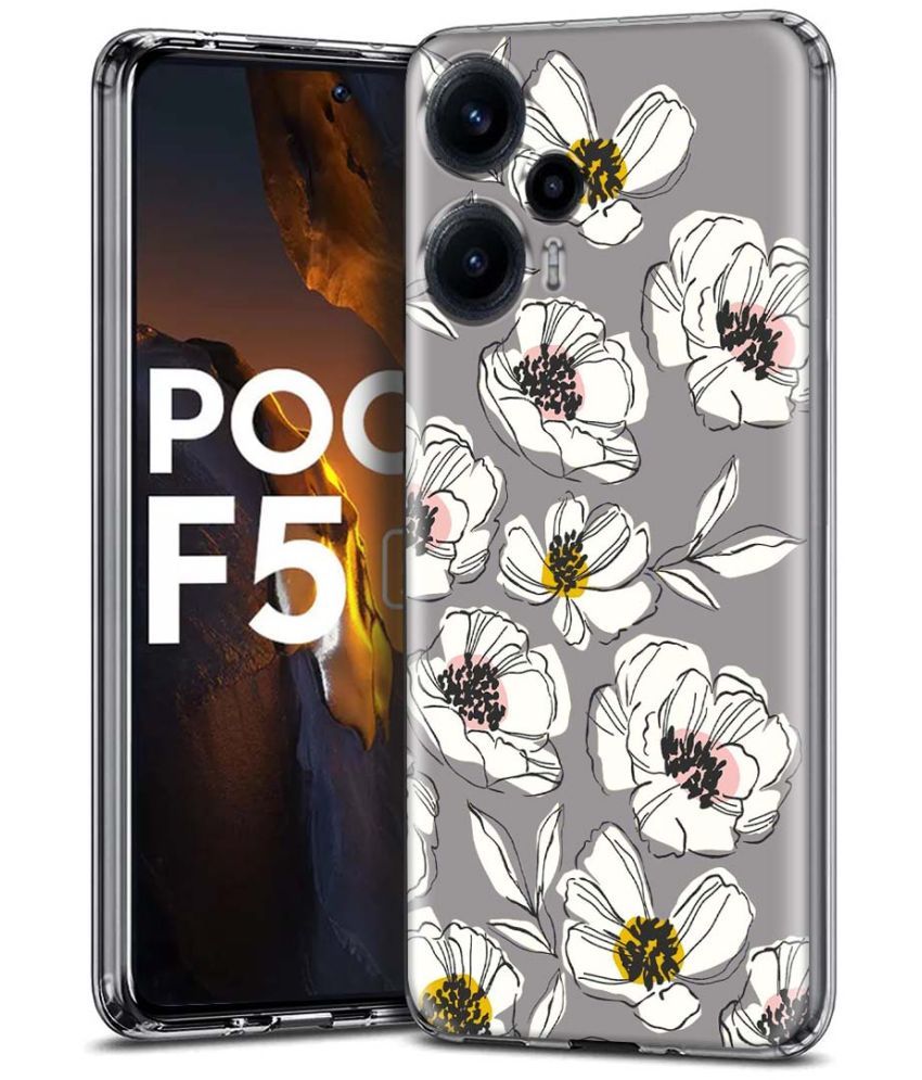     			Fashionury Multicolor Printed Back Cover Silicon Compatible For Poco F5 5G ( Pack of 1 )