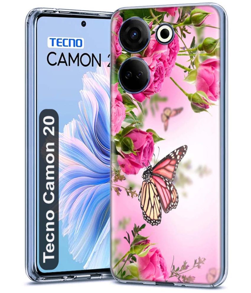     			Fashionury Multicolor Printed Back Cover Silicon Compatible For Tecno Camon 20 ( Pack of 1 )