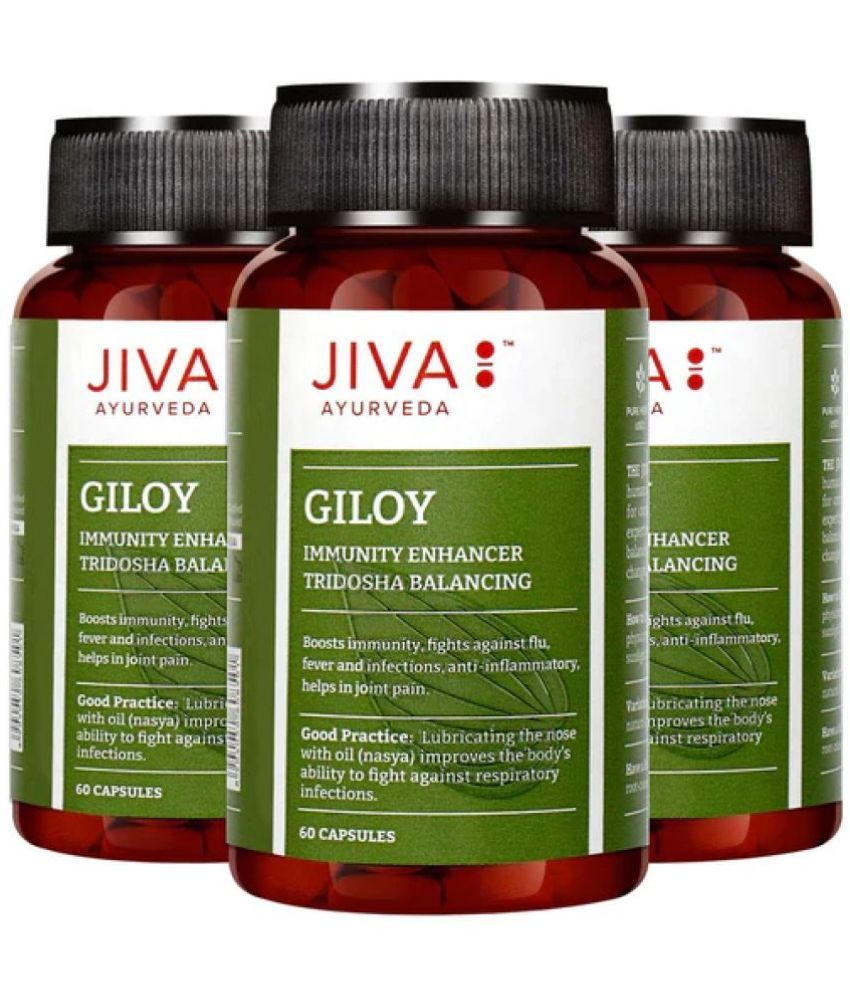     			Jiva Giloy Capsuiles For Immunity - 60Capsule (Pack of 3)