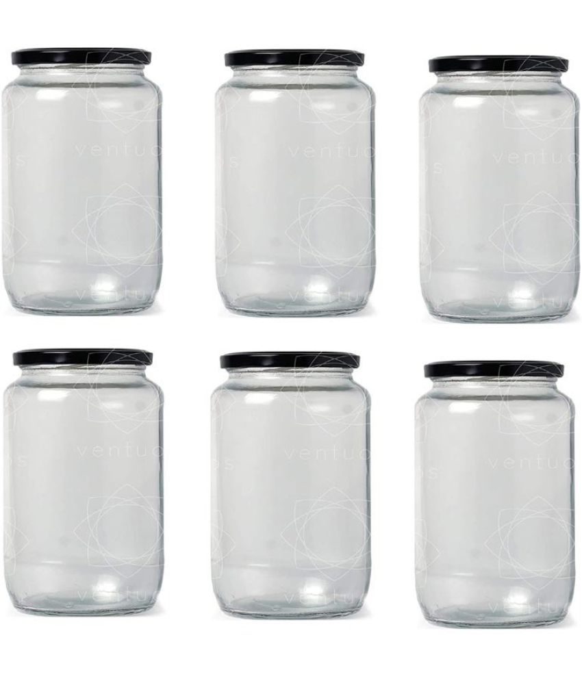     			Somil Glass Container Glass Transparent Utility Container ( Set of 6 )