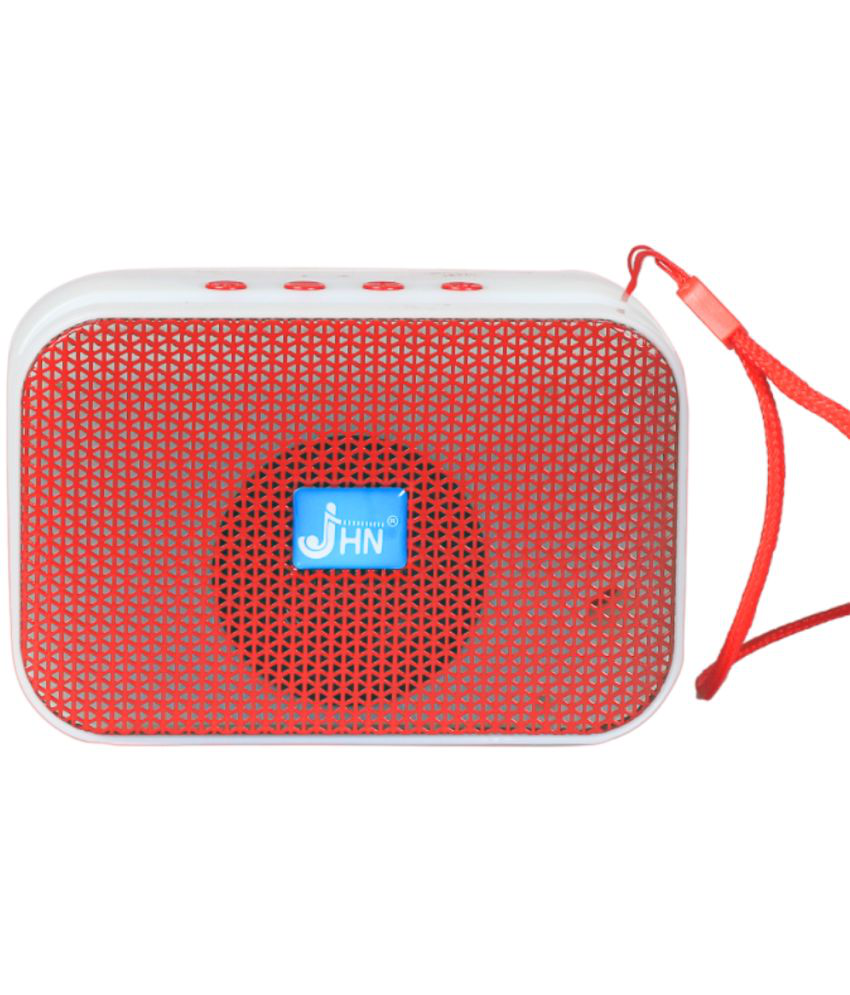     			jhn JHN-786 10 W Bluetooth Speaker Bluetooth v5.0 with USB,SD card Slot Playback Time 8 hrs Red