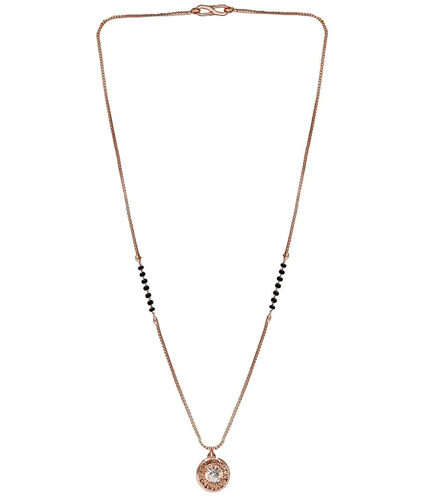     			shankhraj mall Rose Gold Mangalsutra ( Pack of 1 )