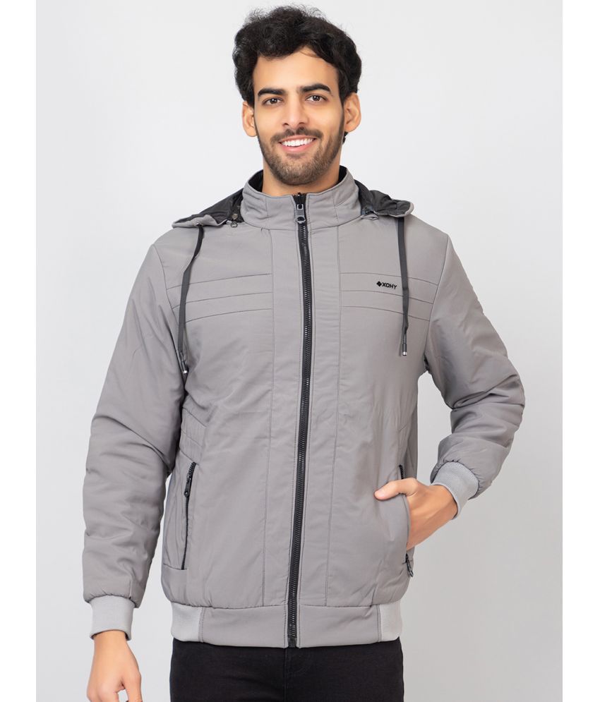     			xohy Cotton Blend Men's Casual Jacket - Grey ( Pack of 1 )