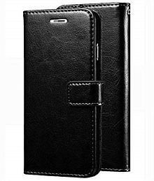Kosher Traders Black Flip Cover Artificial Leather Compatible For OnePlus 11 ( Pack of 1 )