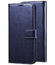 Kosher Traders Blue Flip Cover Artificial Leather Compatible For Oneplus Nord 2 ( Pack of 1 )