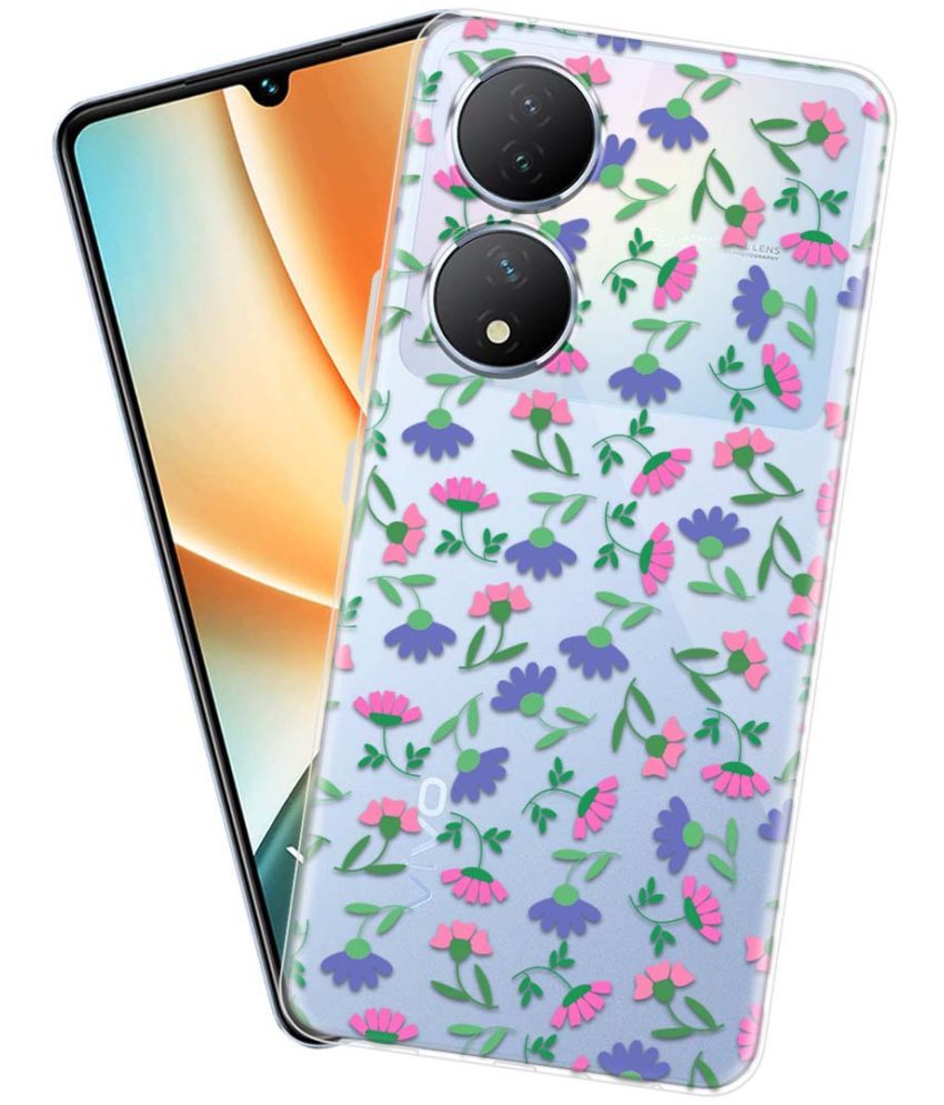     			Fashionury Multicolor Printed Back Cover Silicon Compatible For Vivo Y100 5G ( Pack of 1 )