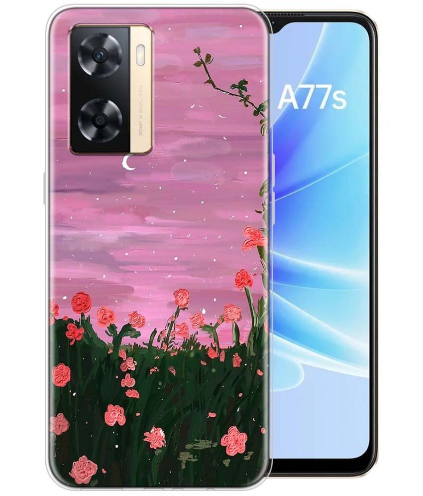     			Fashionury Multicolor Printed Back Cover Silicon Compatible For Oppo A77S ( Pack of 1 )