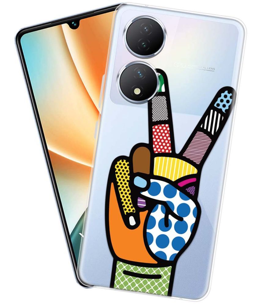     			Fashionury Multicolor Printed Back Cover Silicon Compatible For Vivo Y100 5G ( Pack of 1 )