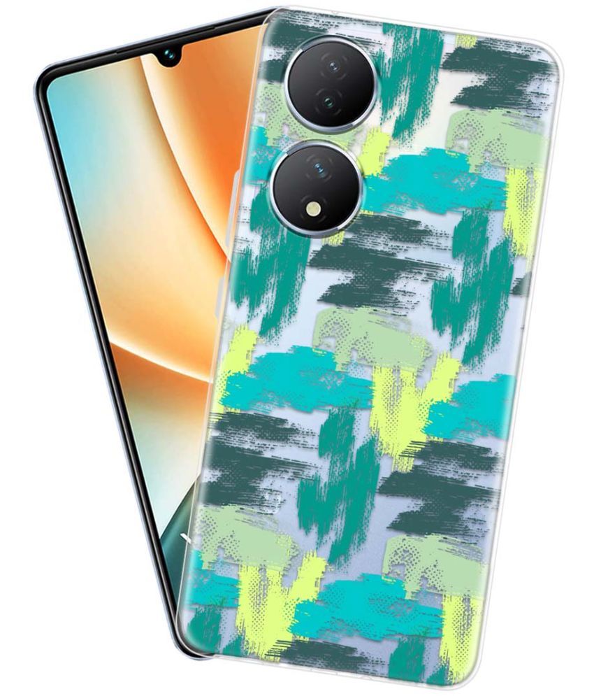     			Fashionury Multicolor Printed Back Cover Silicon Compatible For Vivo Y100 5G ( Pack of 1 )