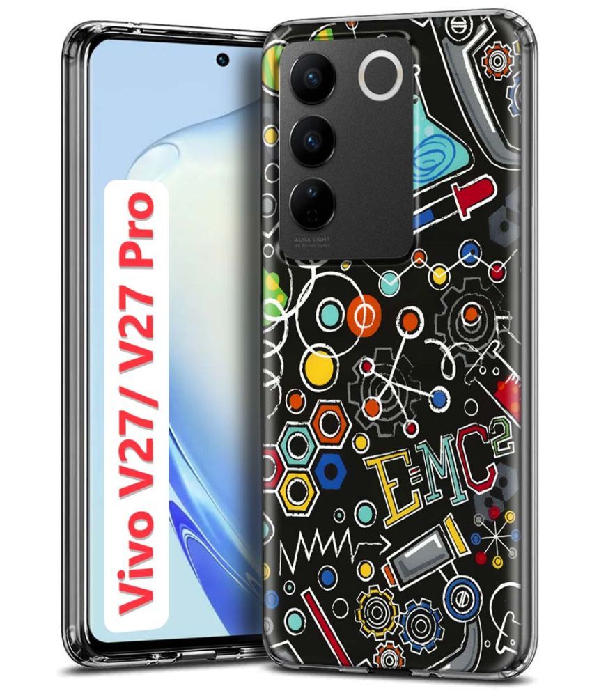     			Fashionury Multicolor Printed Back Cover Silicon Compatible For Vivo V27 Pro 5G ( Pack of 1 )