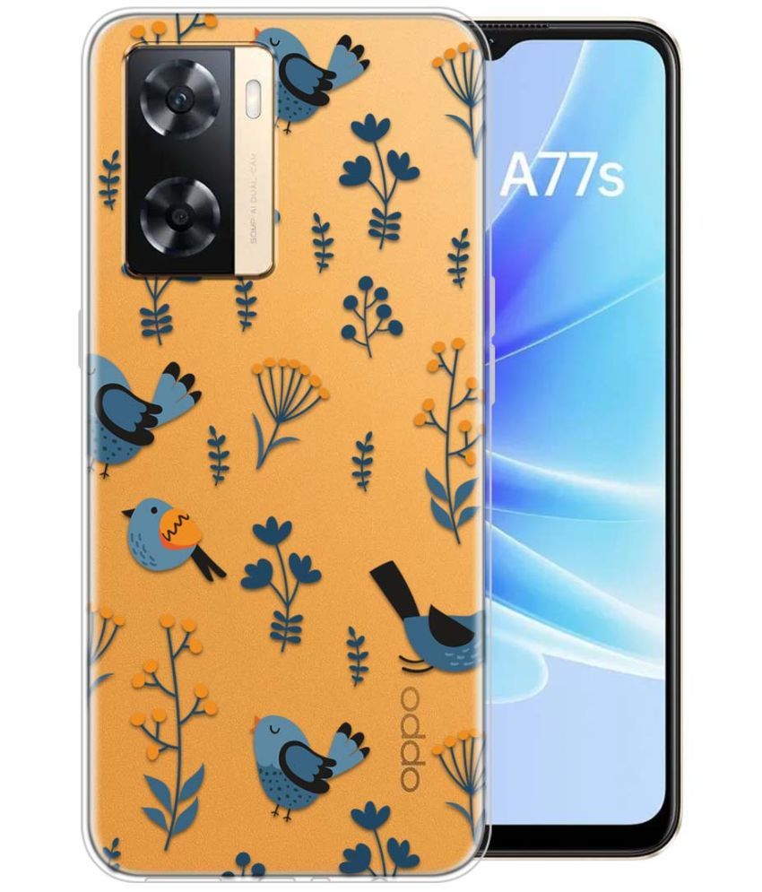     			Fashionury Multicolor Printed Back Cover Silicon Compatible For Oppo A77S ( Pack of 1 )