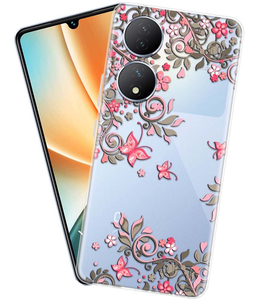     			Fashionury Multicolor Printed Back Cover Silicon Compatible For Vivo Y100 5G ( Pack of 1 )