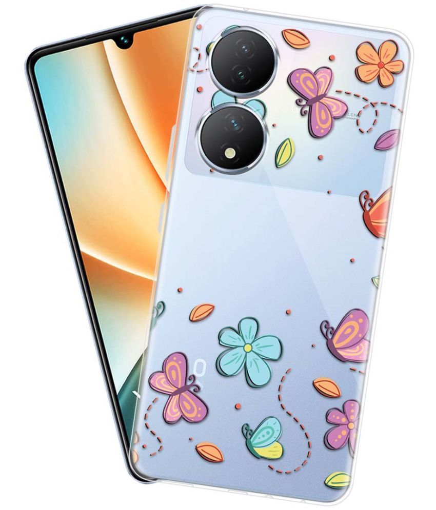     			Fashionury Multicolor Printed Back Cover Silicon Compatible For Vivo Y100 5G ( Pack of 1 )