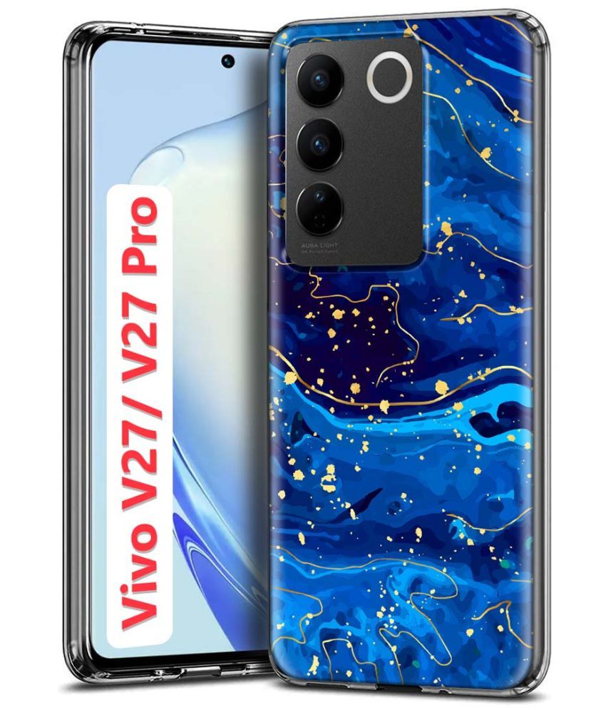     			Fashionury Multicolor Printed Back Cover Silicon Compatible For Vivo V27 Pro 5G ( Pack of 1 )