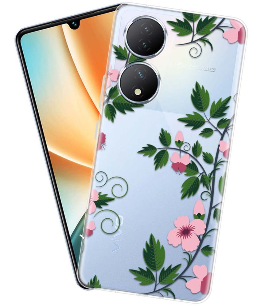     			Fashionury Multicolor Printed Back Cover Silicon Compatible For Vivo Y100 5G ( Pack of 1 )