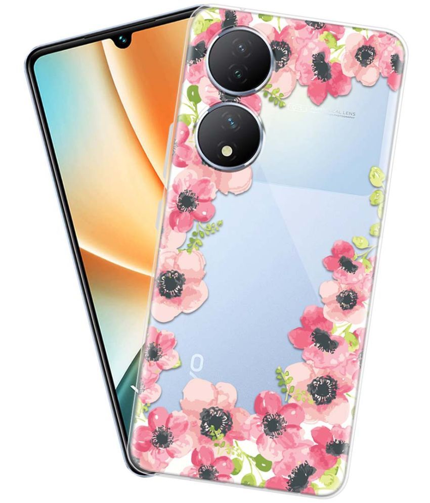     			Fashionury Multicolor Printed Back Cover Silicon Compatible For Vivo Y100 5G ( Pack of 1 )