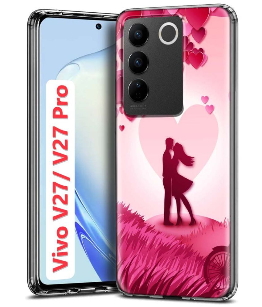     			Fashionury Multicolor Printed Back Cover Silicon Compatible For Vivo V27 Pro 5G ( Pack of 1 )