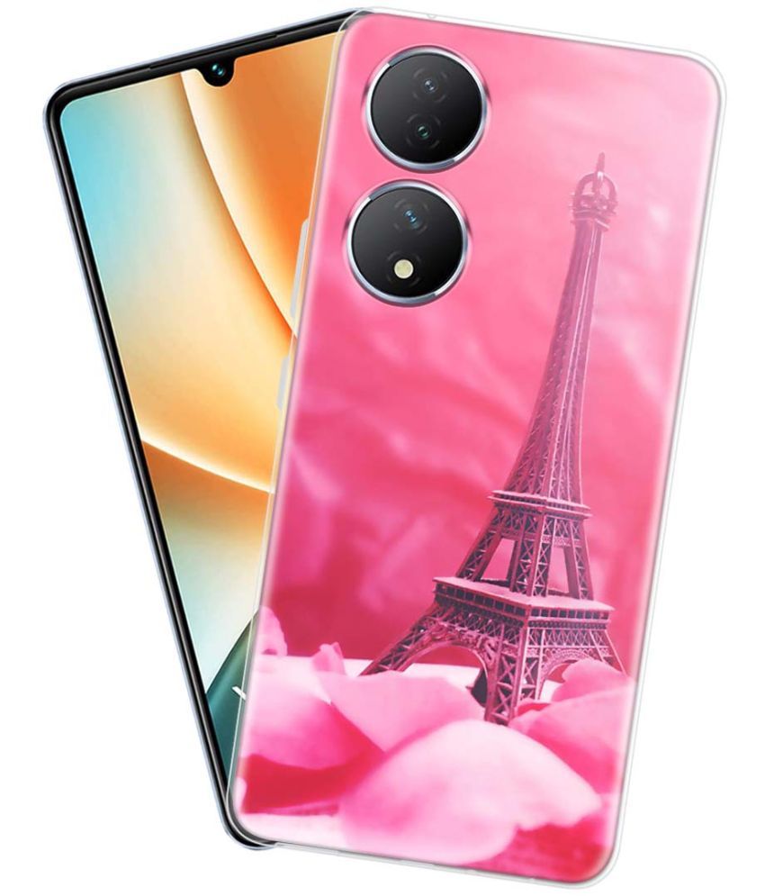     			Fashionury Multicolor Printed Back Cover Silicon Compatible For Vivo Y100 5G ( Pack of 1 )