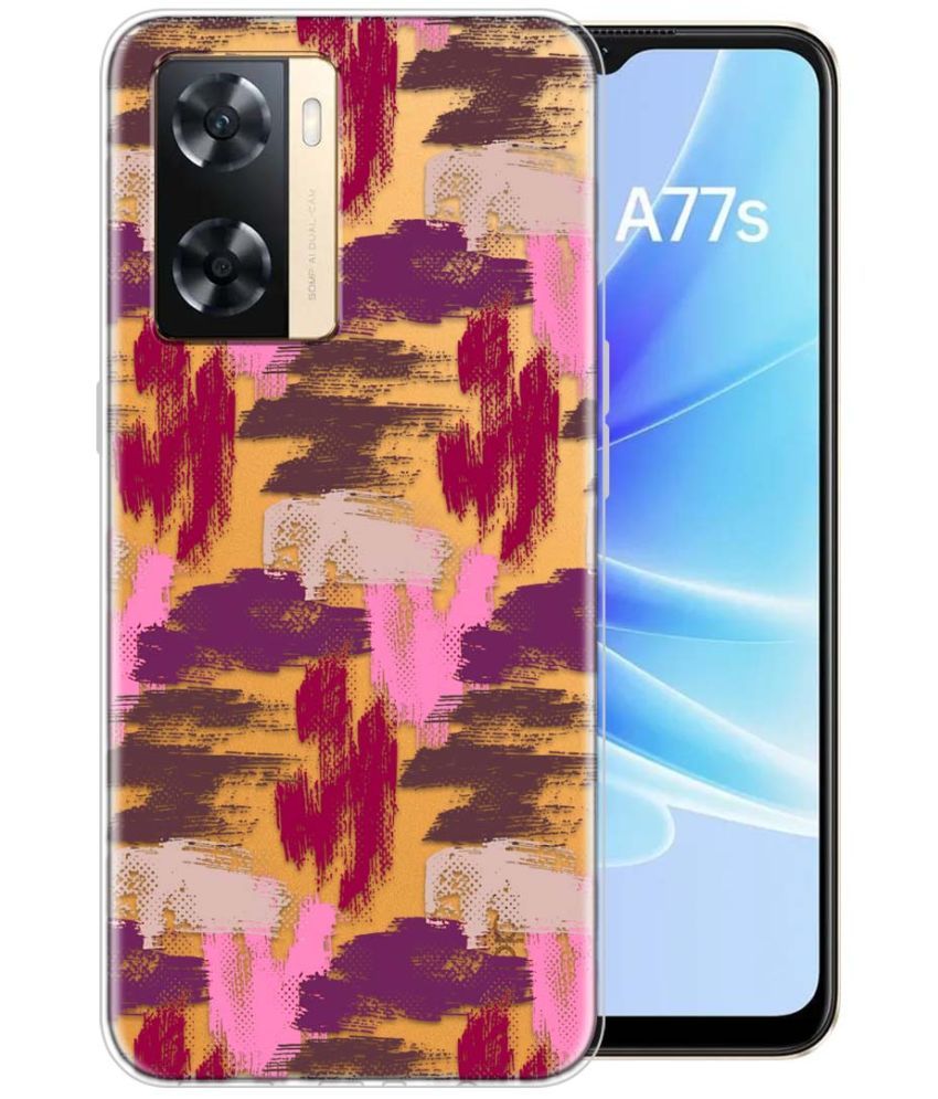     			Fashionury Multicolor Printed Back Cover Silicon Compatible For Oppo A77S ( Pack of 1 )