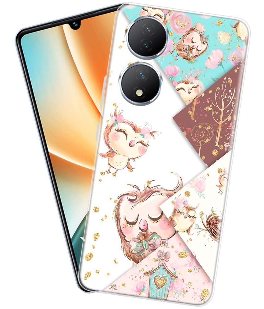     			Fashionury Multicolor Printed Back Cover Silicon Compatible For Vivo Y100 5G ( Pack of 1 )