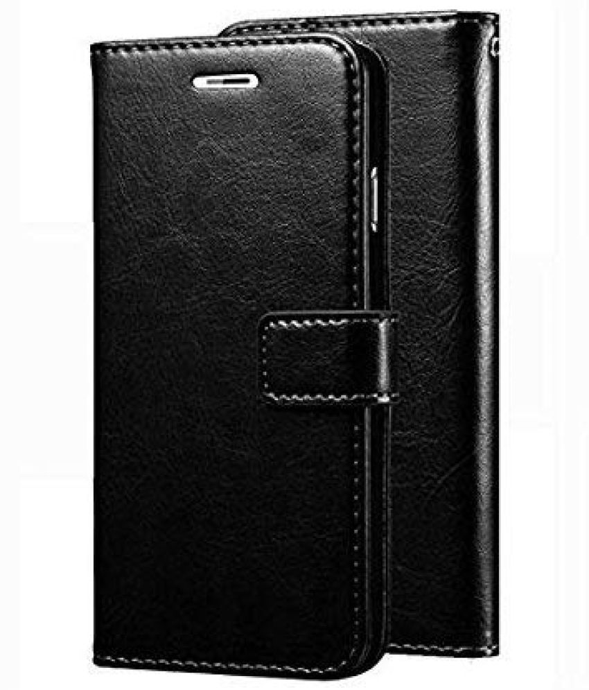     			Kosher Traders Black Flip Cover Artificial Leather Compatible For Realme C30s ( Pack of 1 )