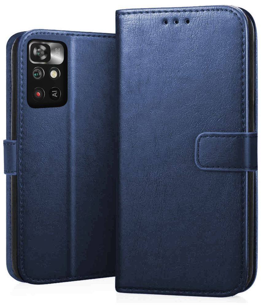     			Kosher Traders Blue Flip Cover Artificial Leather Compatible For Realme Narzo N53 ( Pack of 1 )