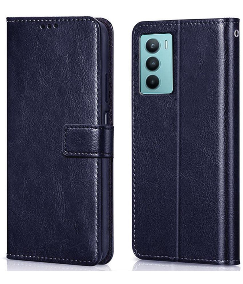     			Kosher Traders Blue Flip Cover Artificial Leather Compatible For Samsung Galaxy F23 ( Pack of 1 )