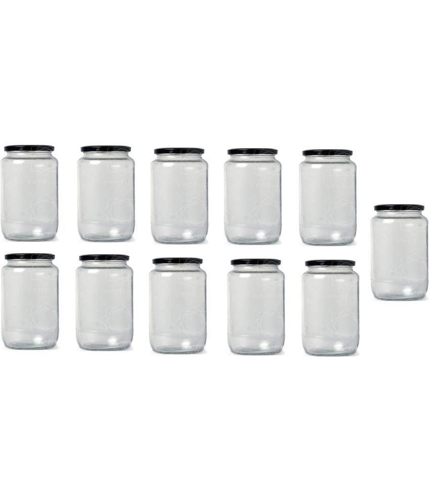     			Somil Glass Container Glass Transparent Utility Container ( Set of 11 )