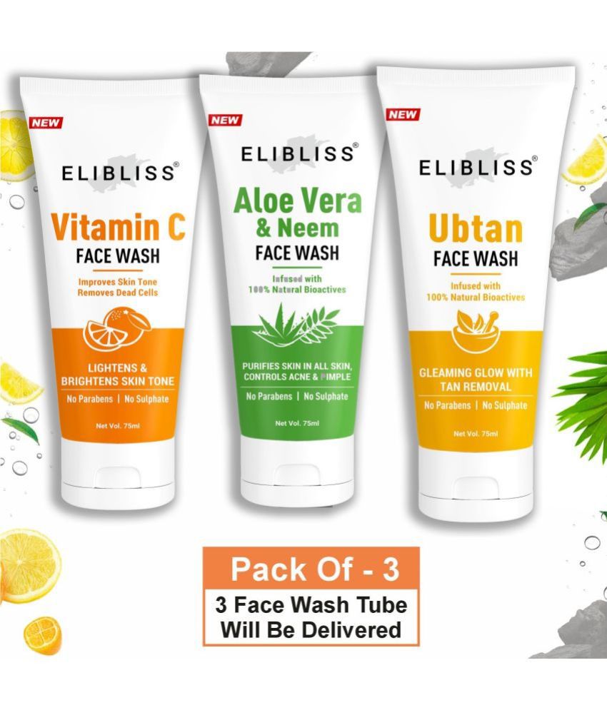     			Elibliss - Dryness Reducing Face Wash For All Skin Type ( Pack of 3 )