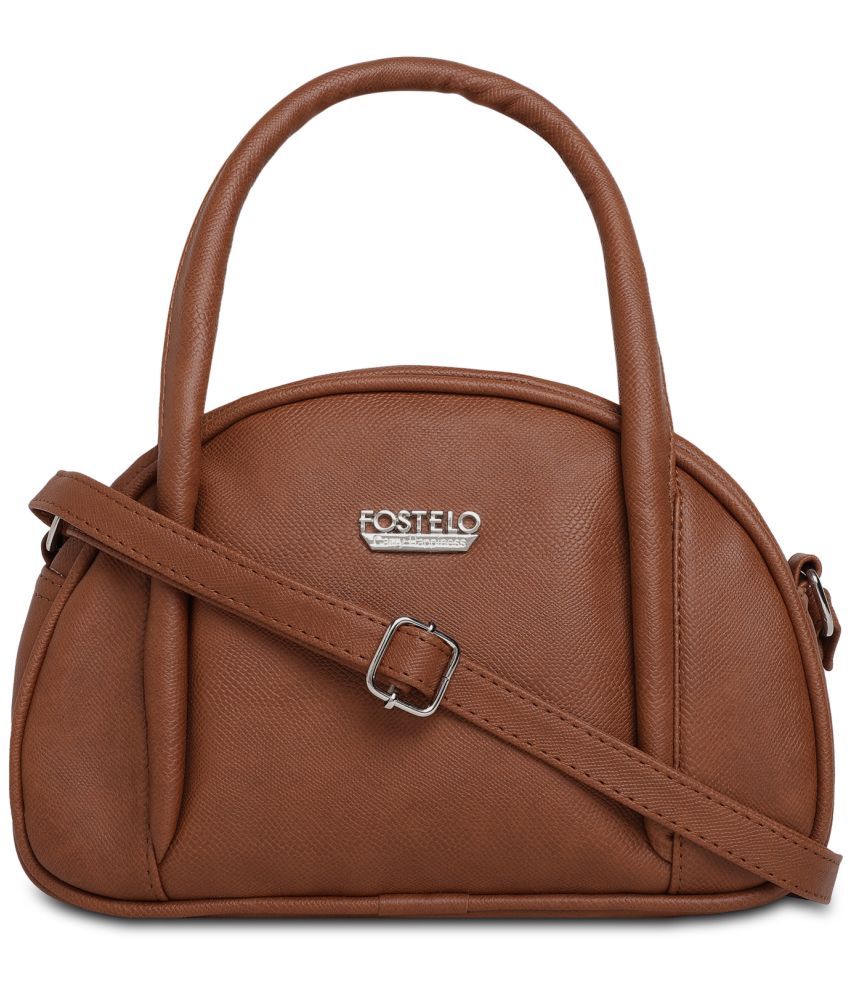     			Fostelo Tan PU Shoulder Bag