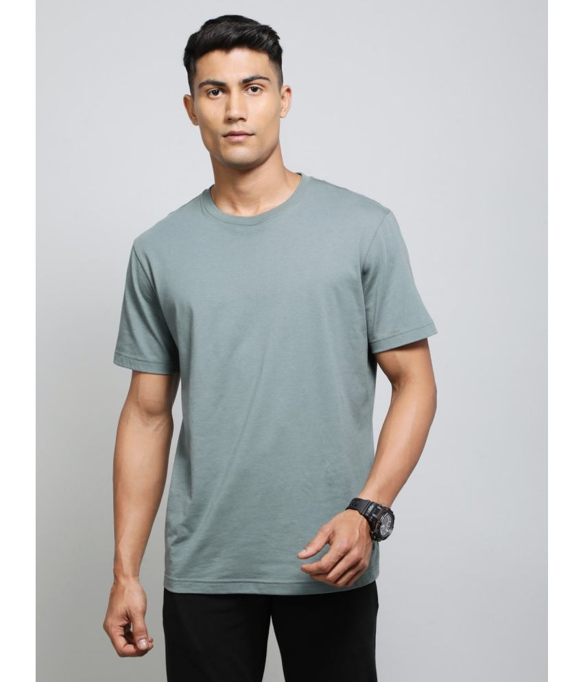     			Jockey 2714 Men's Super Combed Cotton Rich Solid Round Neck T-Shirt - Balsam Green