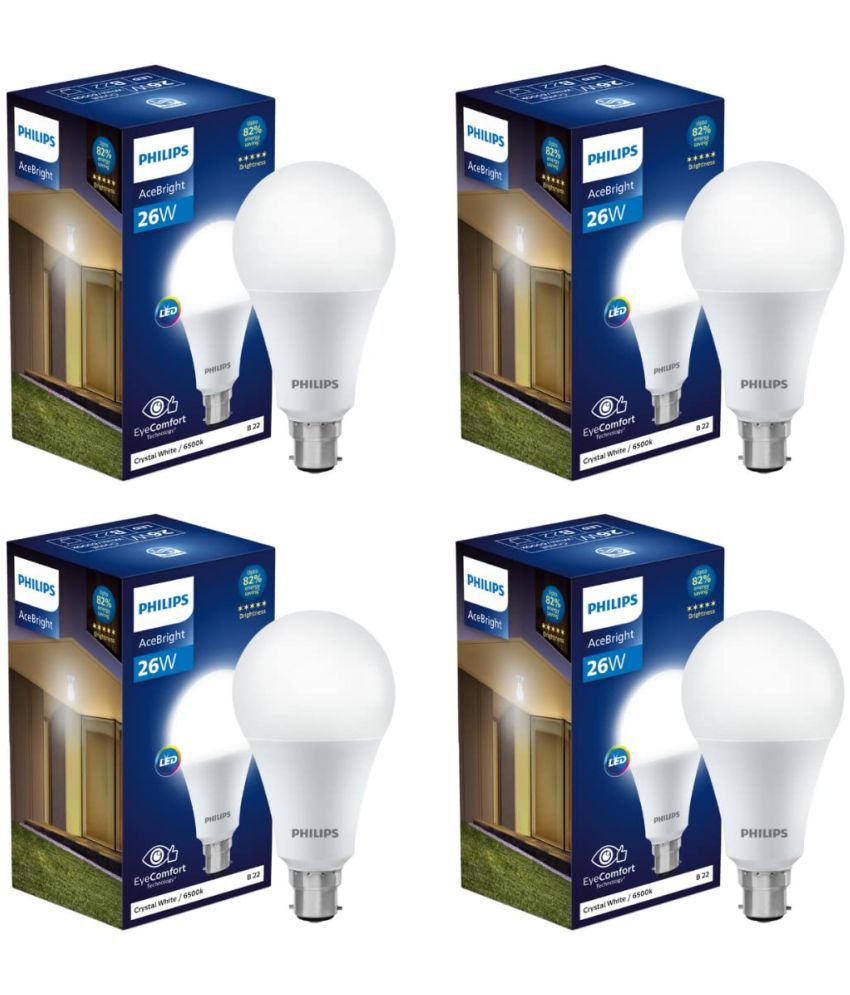     			Philips 26w Cool Day light LED Bulb ( Pack of 4 )