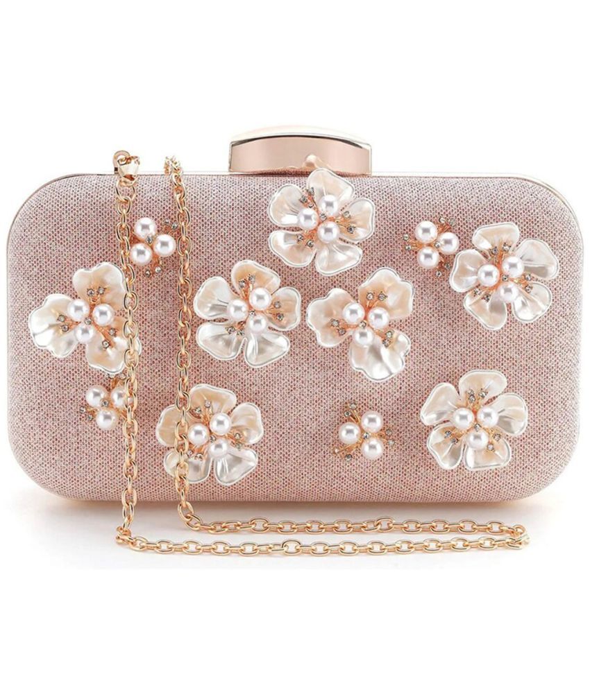     			YouBella Jewellery for Women Jewellery Organiser Make up Cosmetics Storage Clutch Purse Box (YB_Clutch_1) (Pink)