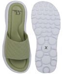 Carlton London Green Women's Slide Flip Flop