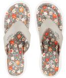 Carlton London Light Grey Women's Thong Flip Flop