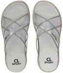 Carlton London Light Grey Women's Slide Flip Flop