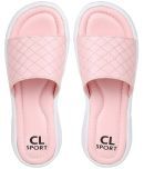 Carlton London Pink Women's Slide Flip Flop