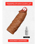 Reusable Silicone Condom- Skin Color Realistic Reusable Dotted Condom | Silicone Penis Cover | For Men by Naughty Nights