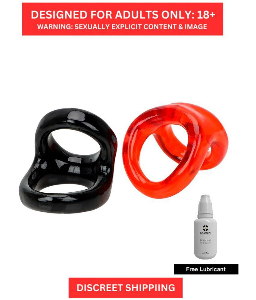     			Adjustable Sensation Cock Ring- Safe Silicone Light Weight 17 Gram 2.5inch Double Hole Penis Ring For Couples Connection