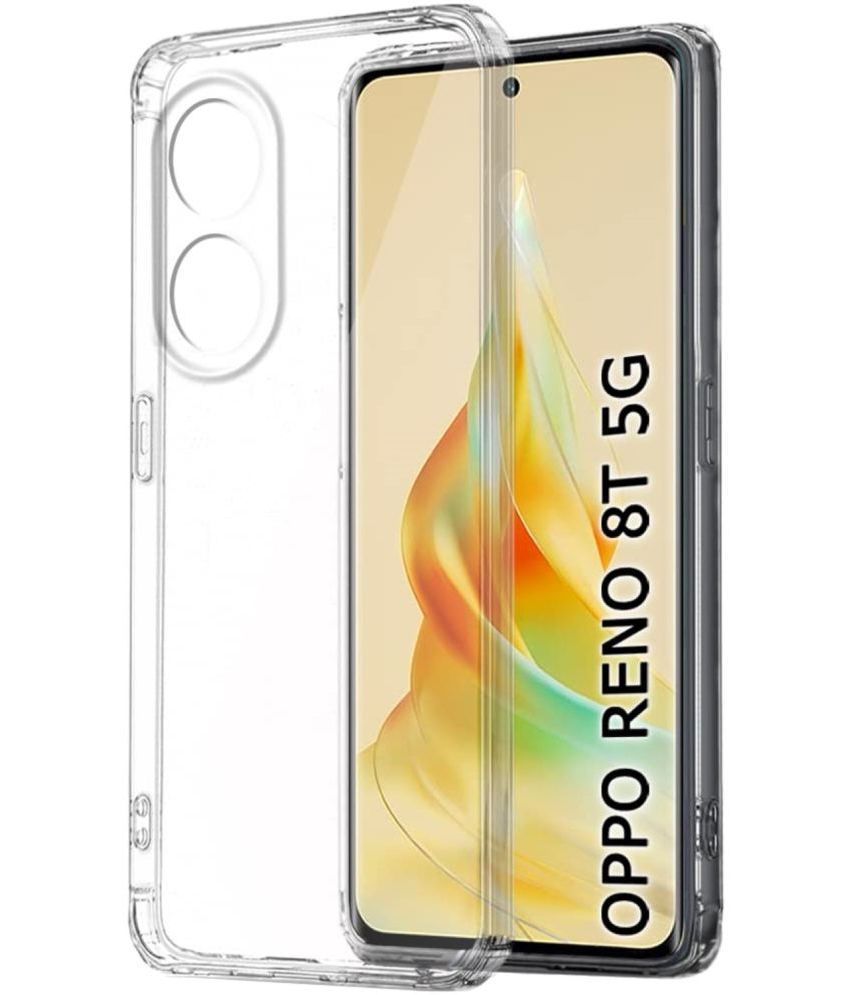     			Case Vault Covers Silicon Soft cases Compatible For Silicon Oppo Reno 8T 5G ( Pack of 1 )