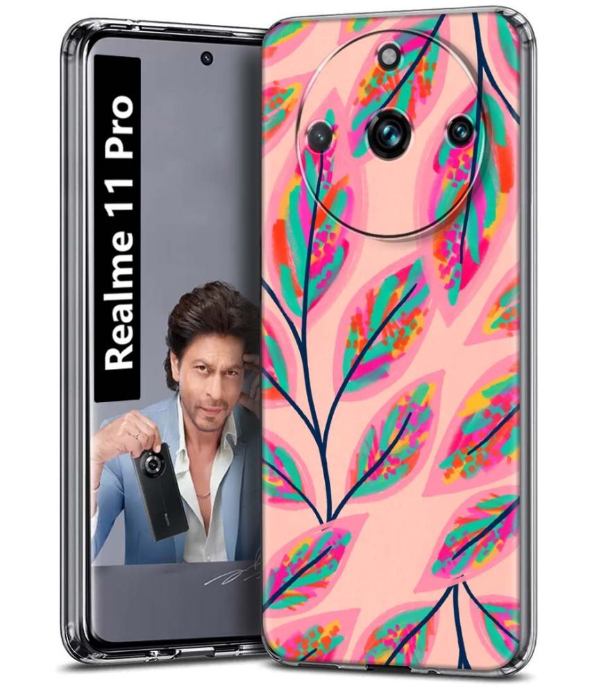     			Fashionury Multicolor Printed Back Cover Silicon Compatible For Realme 11 Pro ( Pack of 1 )