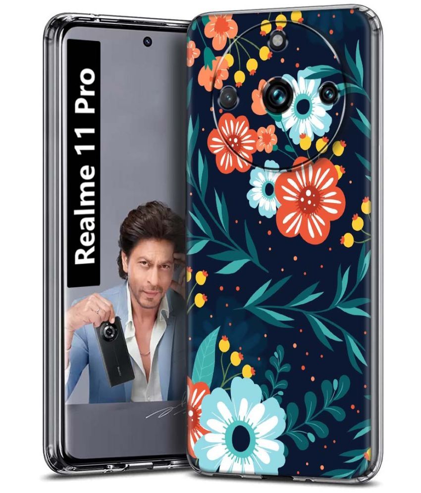     			Fashionury Multicolor Printed Back Cover Silicon Compatible For Realme 11 Pro ( Pack of 1 )