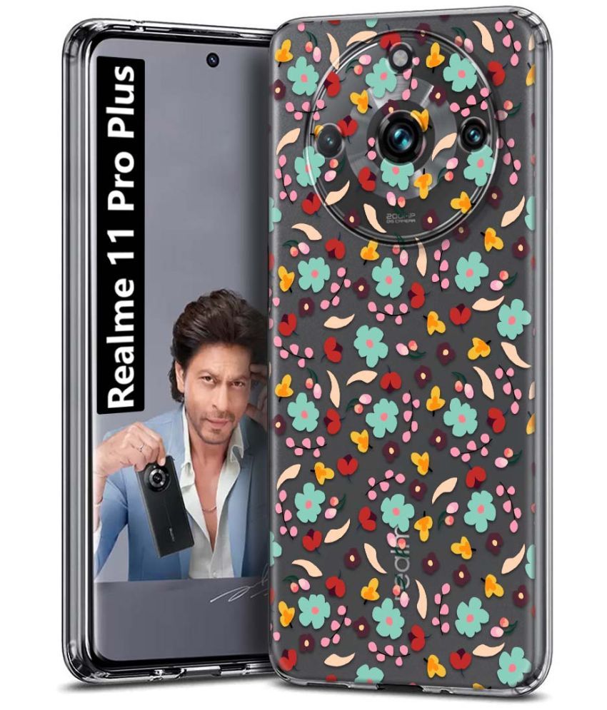     			Fashionury Multicolor Printed Back Cover Silicon Compatible For Realme 11 Pro Plus ( Pack of 1 )