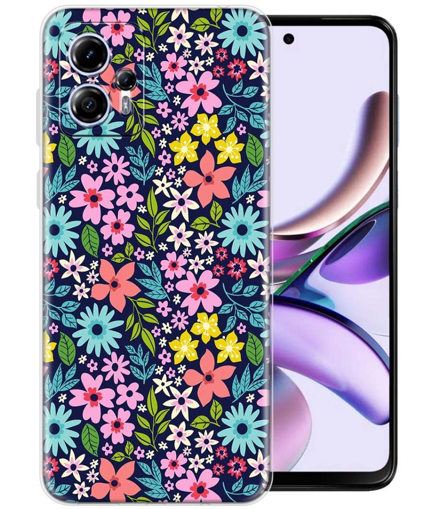     			Fashionury Multicolor Printed Back Cover Silicon Compatible For Moto G13 ( Pack of 1 )