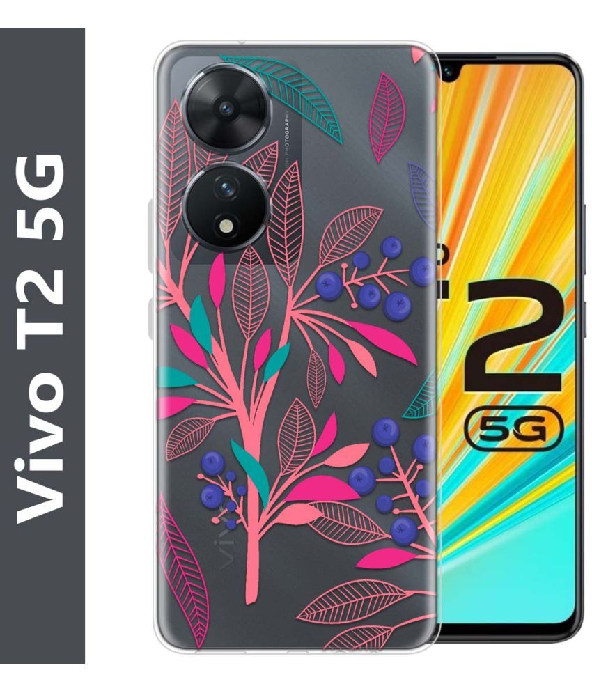     			Fashionury Multicolor Printed Back Cover Silicon Compatible For Vivo T2 5G ( Pack of 1 )