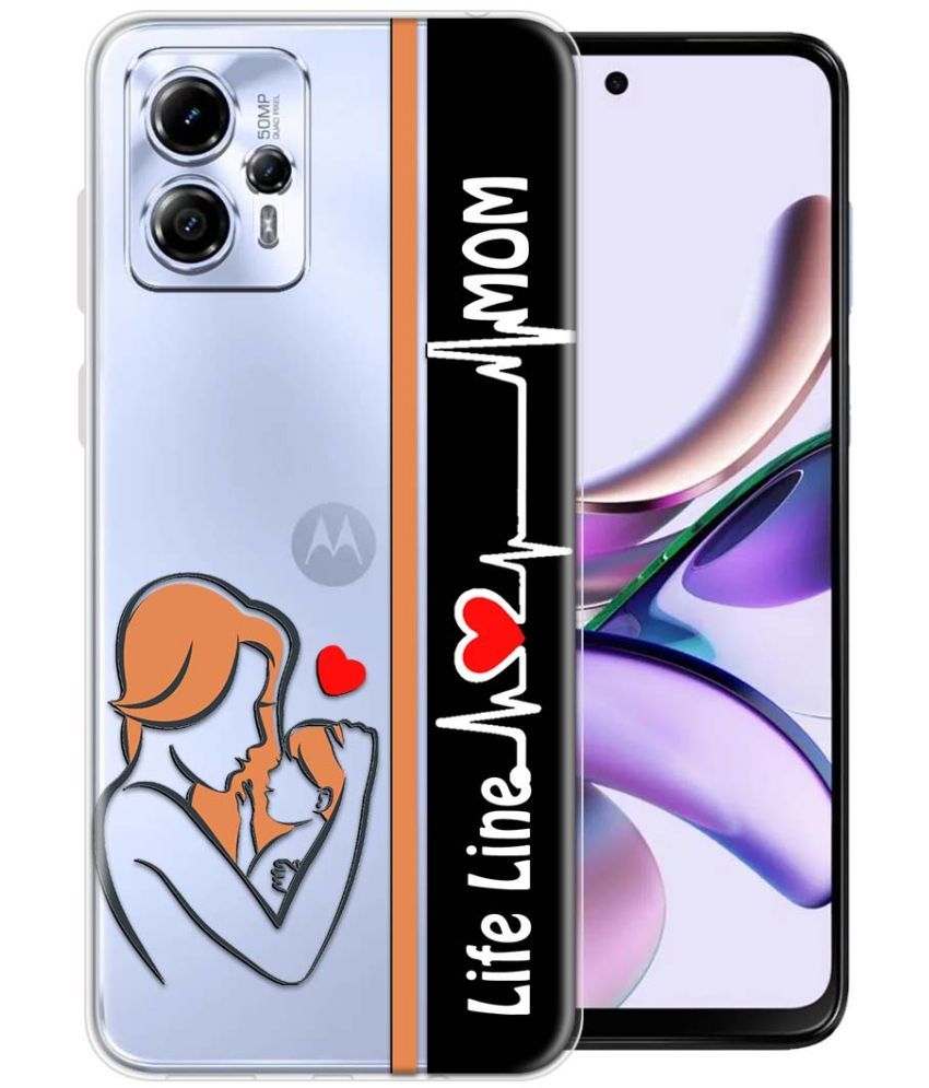     			Fashionury Multicolor Printed Back Cover Silicon Compatible For Moto G13 ( Pack of 1 )