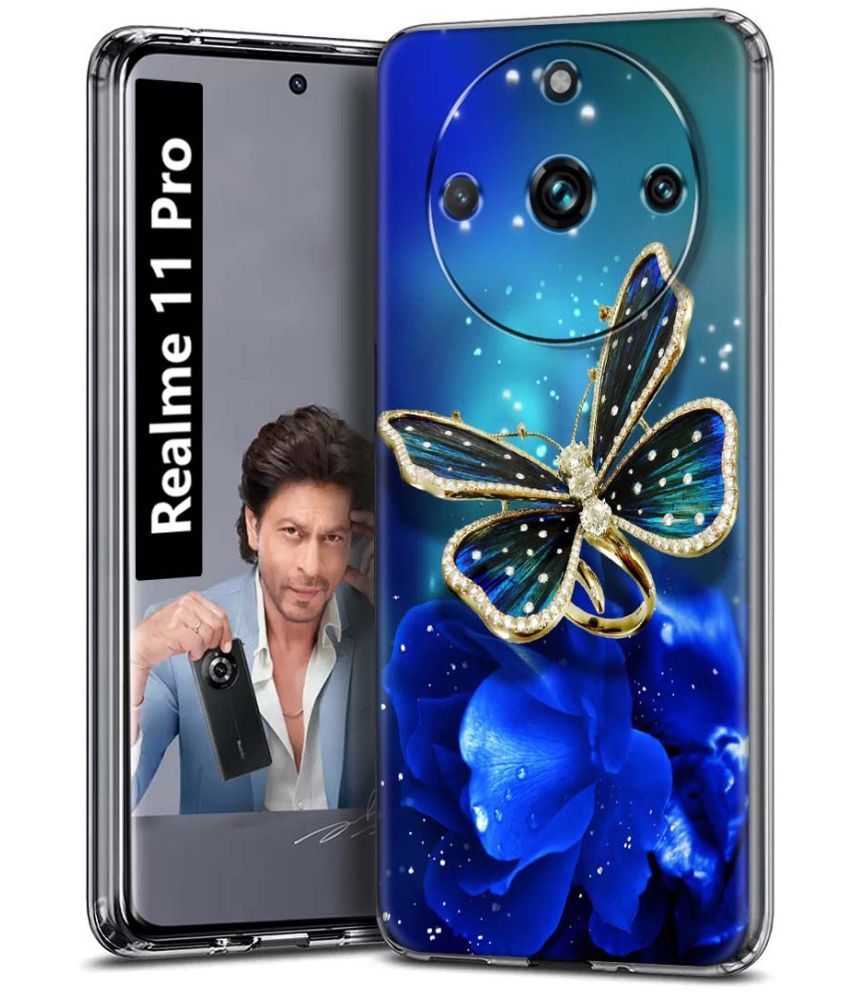     			Fashionury Multicolor Printed Back Cover Silicon Compatible For Realme 11 Pro ( Pack of 1 )