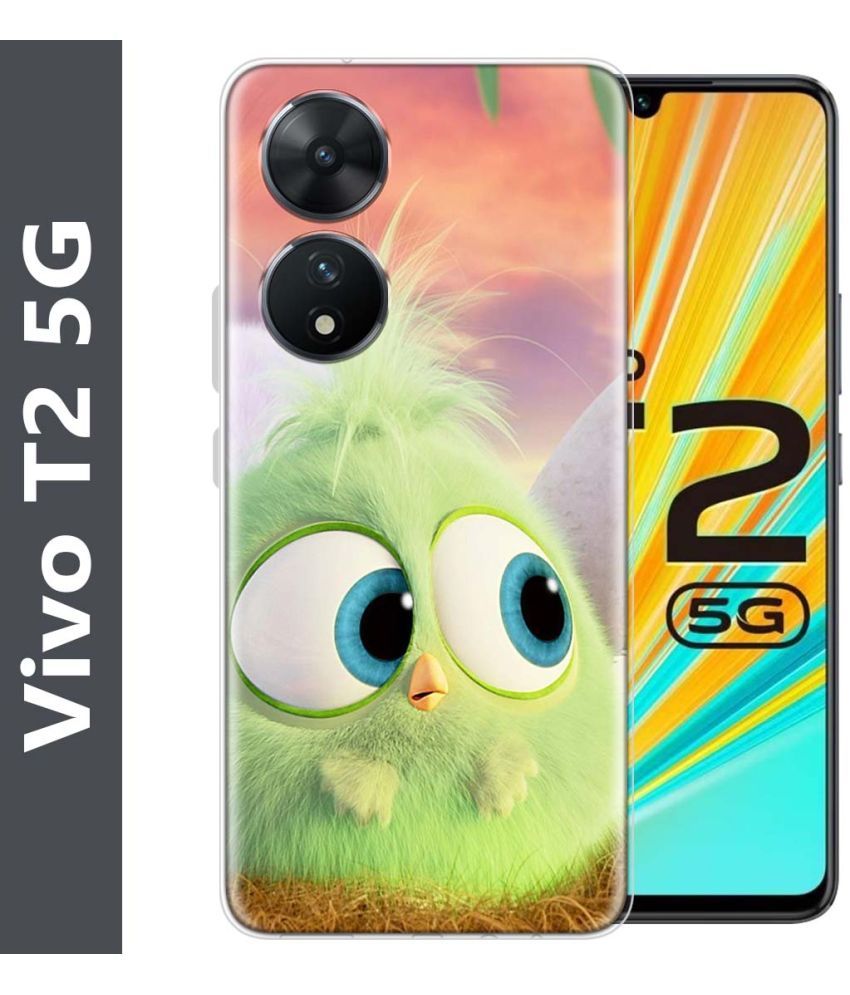     			Fashionury Multicolor Printed Back Cover Silicon Compatible For Vivo T2 5G ( Pack of 1 )