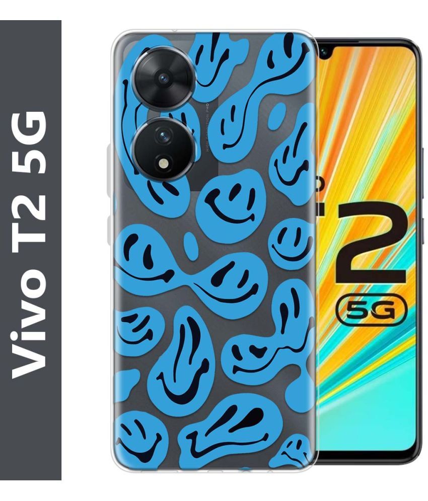     			Fashionury Multicolor Printed Back Cover Silicon Compatible For Vivo T2 5G ( Pack of 1 )